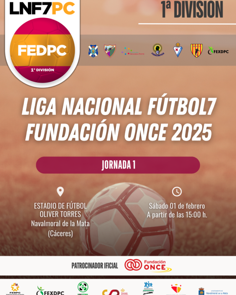 JORNADA 1 LIGA NACIONAL F�TBOL 7 PC - Federaci�n Extreme�a de Deportes de Par�lisis Cerebral