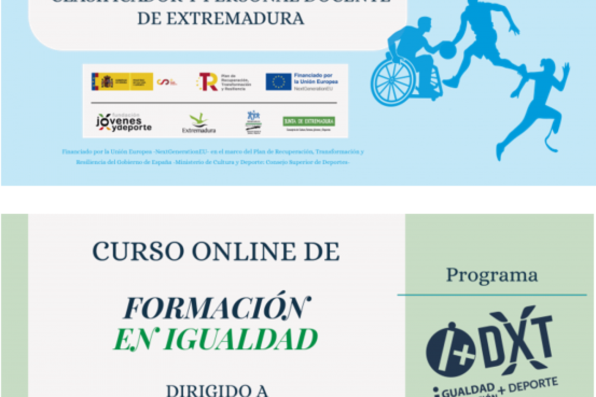 ACCIONES FORMATIVAS I DXT 2023, FORMACI�N EN IGUALDAD E INCLUSI�N DE PERSONAS CON DISCAPACIDAD | Federaci�n Extreme�a de Deportes de Par�lisis Cerebral