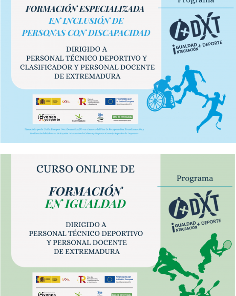 ACCIONES FORMATIVAS I DXT 2023, FORMACI�N EN IGUALDAD E INCLUSI�N DE PERSONAS CON DISCAPACIDAD - Federaci�n Extreme�a de Deportes de Par�lisis Cerebral